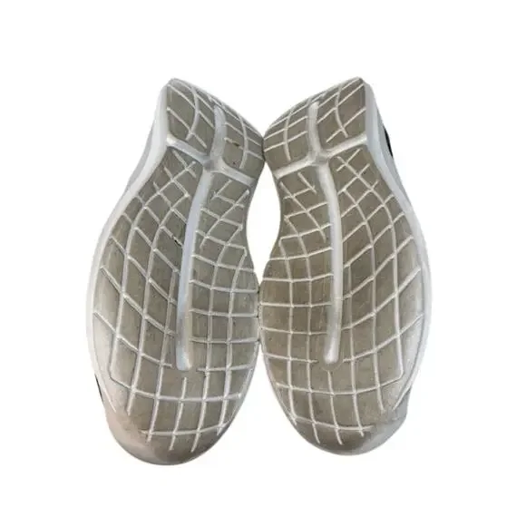 Oofos Men's OOmg Sport Low Shoes Blue Knit Comfort Recovery Slip On Sneakers - Picture 7 of 7